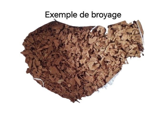 Par 2 kg-Bouchons de liège varié pour broyage