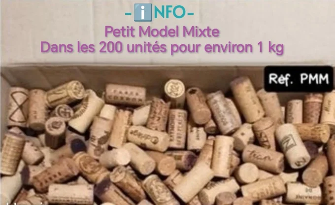 à partir de ~200 (ou sur demande) bouchons Petit Model Mixte. 